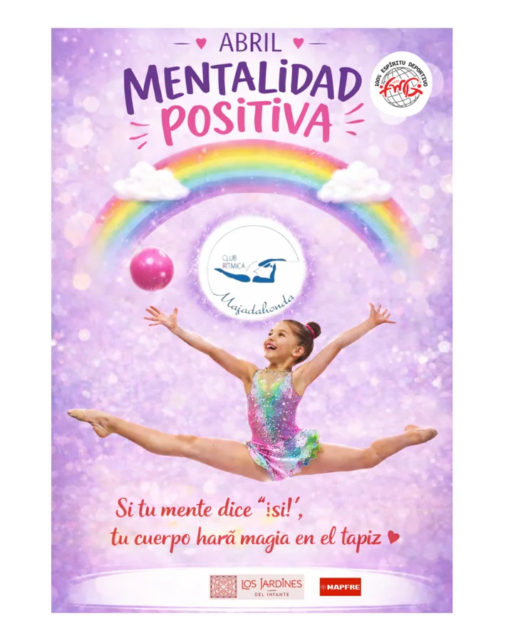 Cartel del valor de abril: Mentalidad positiva