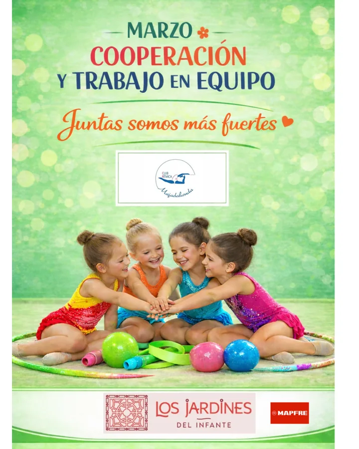 Cartel del valor de marzo: Cooperación y trabajo en equipo